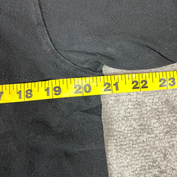 VINTAGE Jesus Tee Shirt Mens Large Black Relax God is in Control Embroidered - Picture 5 of 9